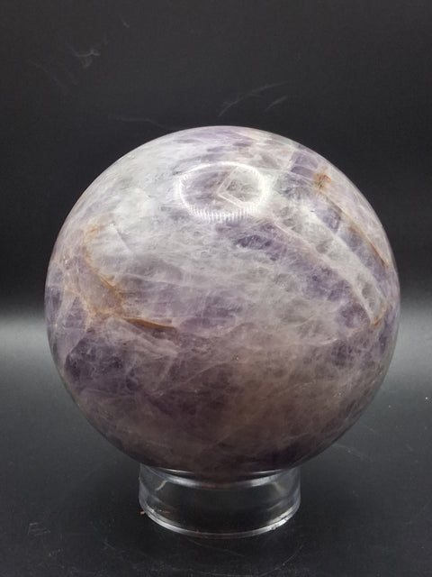 Jumbo dream amethyst sphere! 2.6 pounds, 91.6mm, 3.6 inches