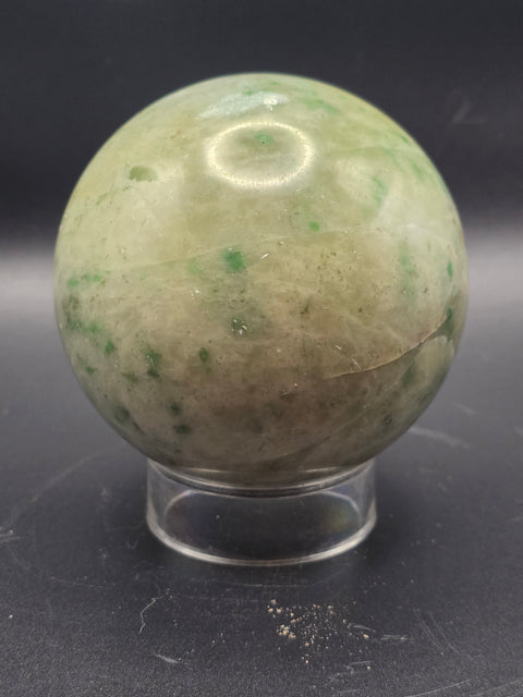 Hydrogrossular garnet sphere! 76.7mm, 3 inches, 1.12 pounds
