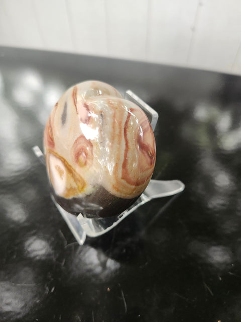 Polychrome jasper heart! 8.5 ounces, 3 inches wide