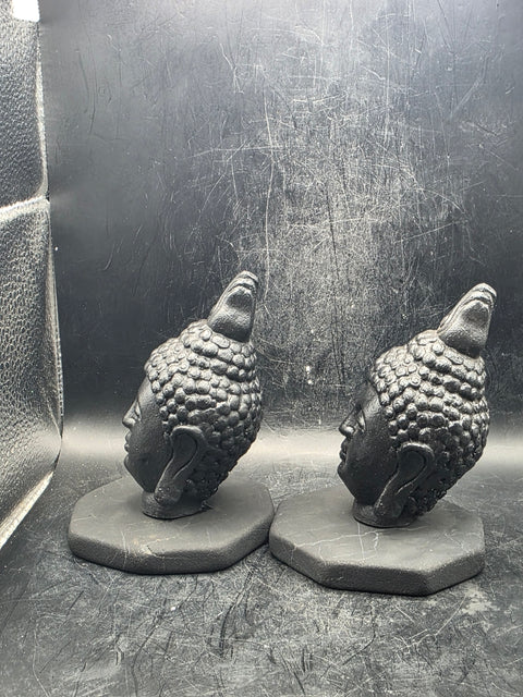 Shungite Buddha head figurine! 4.1 inches tall, 7.7 ounces!