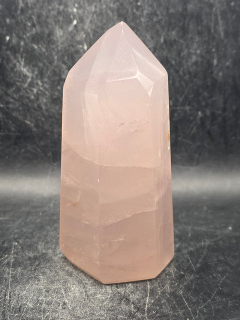 Large rose quartz tower! 12.8 ounces, 4.1 inches tall