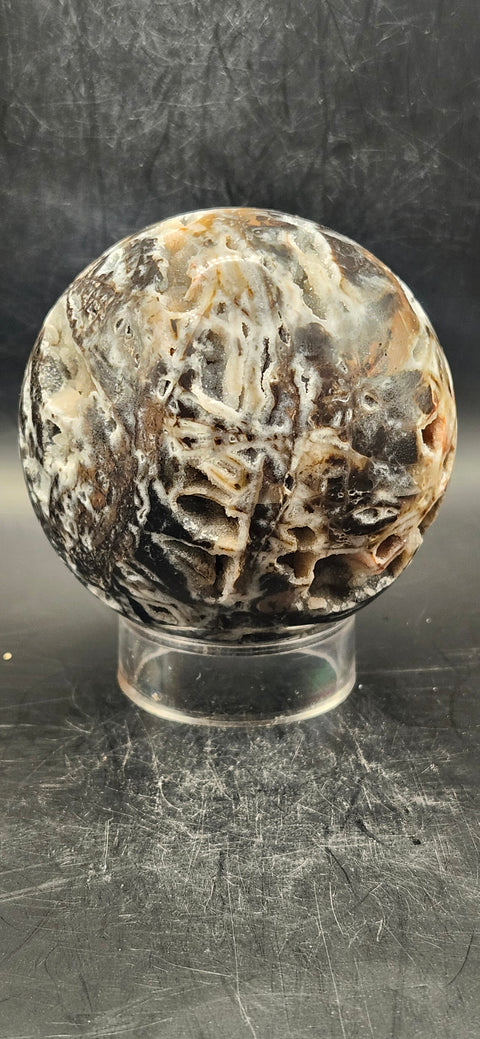 Sphalerite sphere! 77mm, 3 inches, 1.2 pounds!