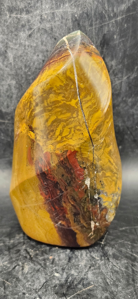 Brecciated jasper flame tower! 1 pound, 4 inches tall, 2.3 wide