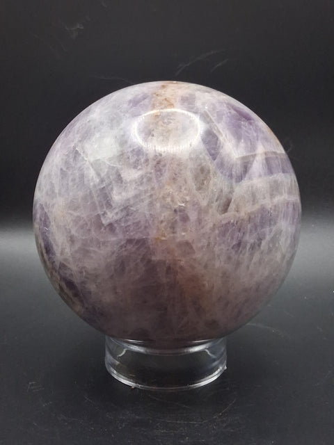Jumbo dream amethyst sphere! 2.6 pounds, 91.6mm, 3.6 inches