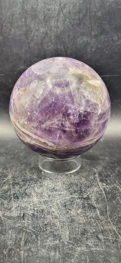 Dream amethyst sphere! 1.1 pounds,71.5mm, 2.8 inches!