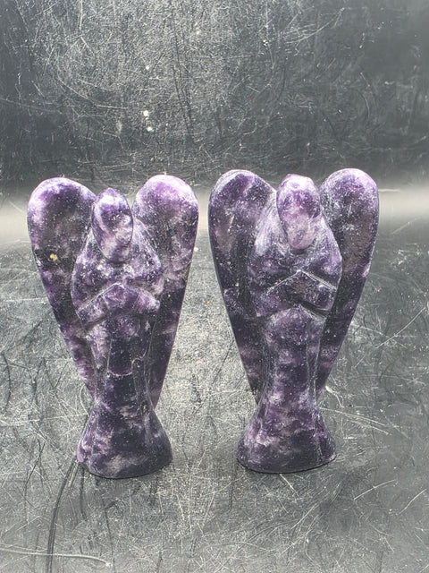 Lepidolite angel! 3 inches tall, 1.7 ounces!