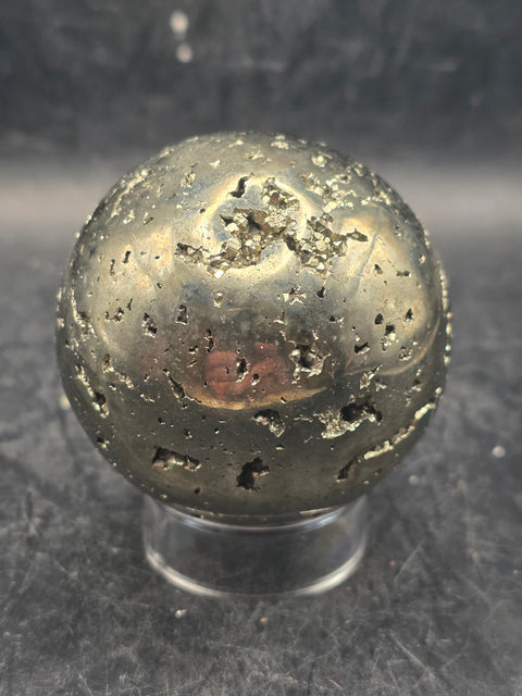 Pyrite sphere! 52.6mm, 2 inches, 12 ounces