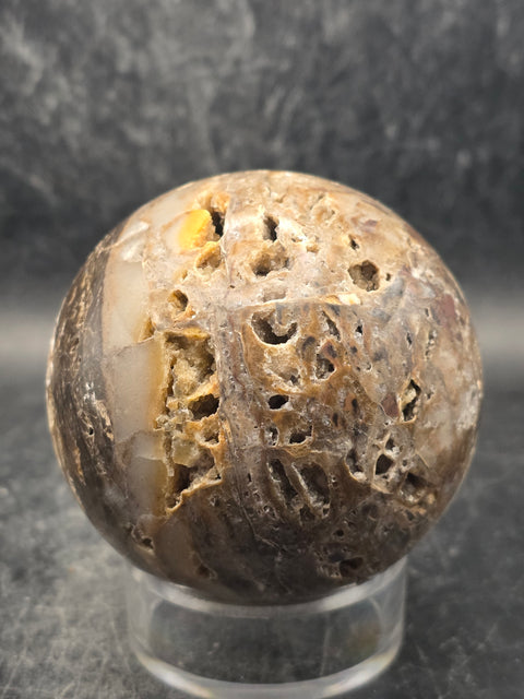 Sphalerite sphere! 65.5mm, 2.5 inches, 13.9 ounces