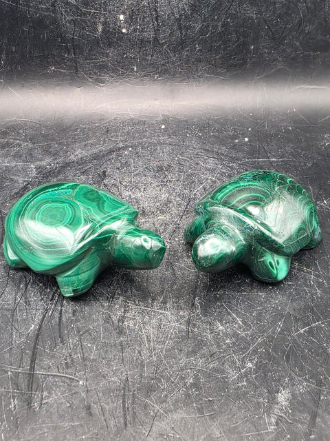 Malachite turtle!! 3.3 ounces, 2.3 inches long, 1.4 inches wide!