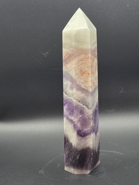 Large dream amethyst tower! 14.9 ounces, 7 inches tall