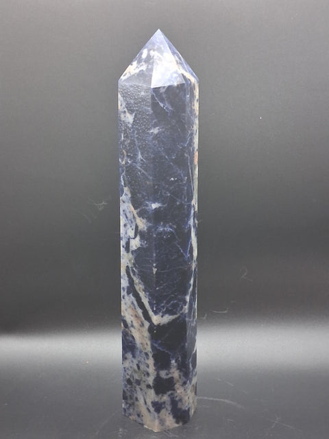 Large sodalite tower! 1.7 pounds, 9 inches tall
