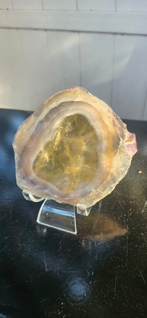 Agate slab, 10.3 ounces, 5 inches by 4 inches