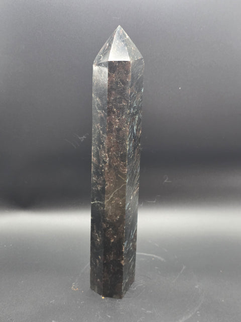 Jumbo arfvedsonite tower! 9.5 inches tall, 1.15 pounds