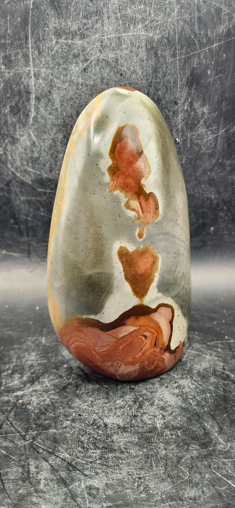 Polychrome jasper free form! 4 inches tall, 12 ounces