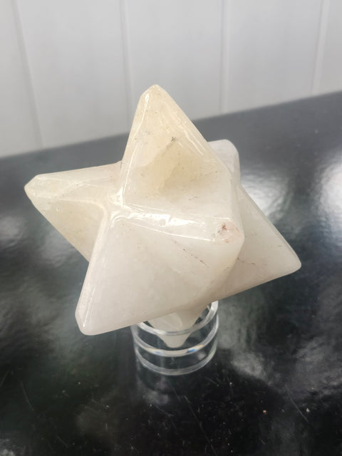 Ferruginous quartz mercaba! 2.3 inch by 2.3, 12 ounces