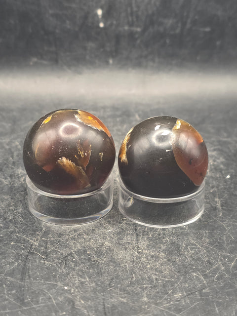 Polished Amber sphere! 1.2 inches, 30mm!