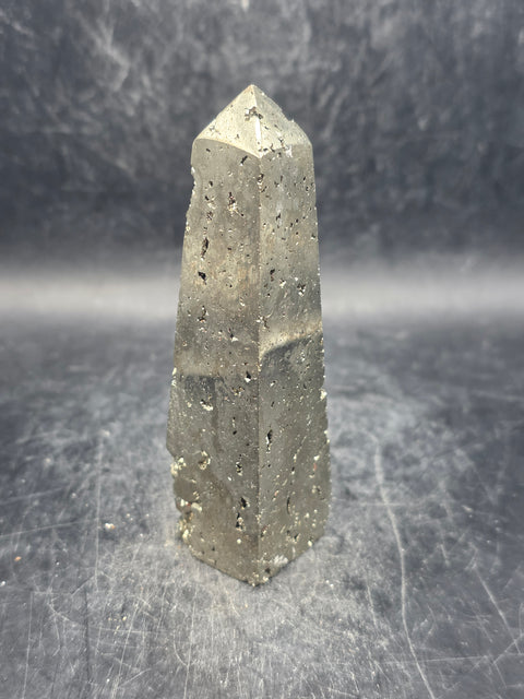 Pyrite tower! 4.9 ounces, 3.3 inches tall