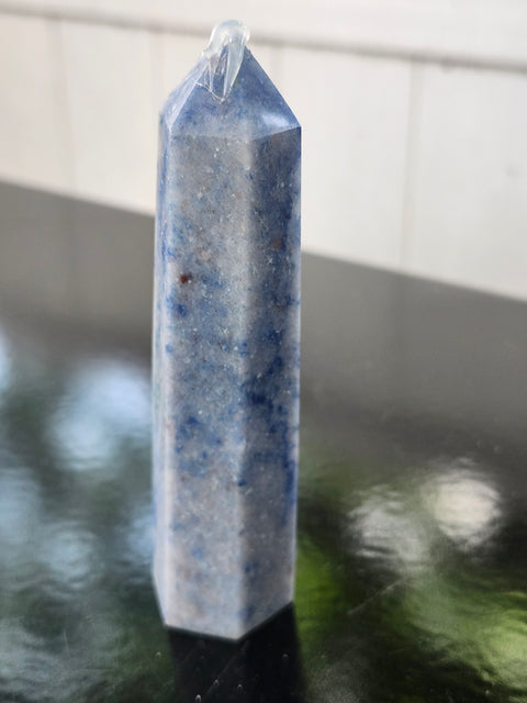 Blue aventurine tower! 4.6 ounces, 4.25 inches
