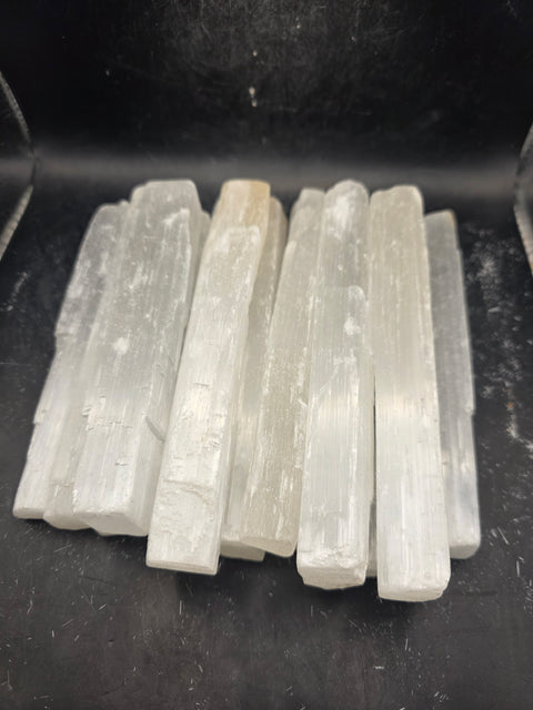 Large 5.5 inch raw selenite stick!