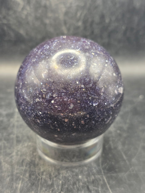 Lepidolite sphere! 13.6 ounces, 65mm, 2.5 inches